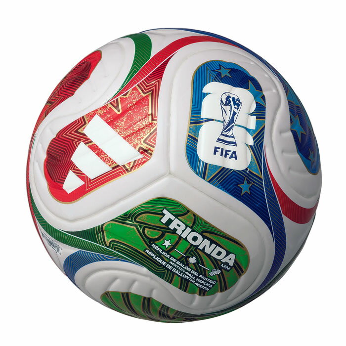 アディダス ワールドカップ2026 ミニ adidas ミニボール サッカーボール FIFAワールドカップ 2026 TRIONDA キッズ ジュニア こども ホワイト (ADFM120)