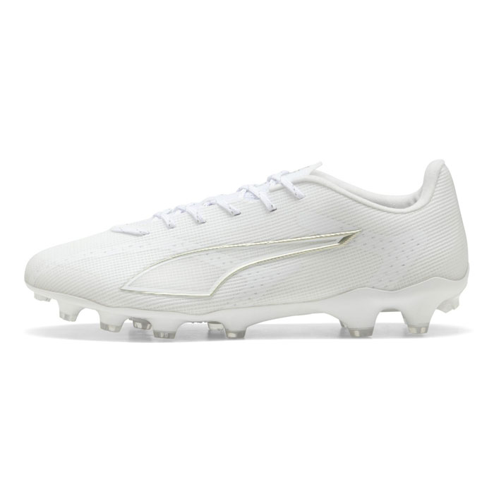 プーマ ウルトラ 6 プロ HG/AG puma サッカースパイク シューズ 天然芝 人工芝 土 大人 メンズ レディース PUMA White-Metallic Gold-PUMA Black (108994-04)