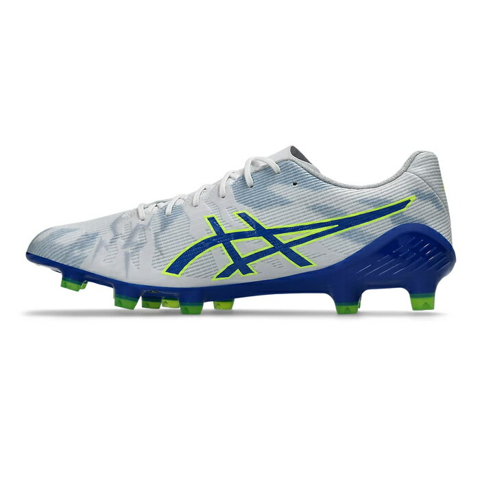 アシックス DS LIGHT ACROS 3 asics サッカースパイク シューズ 土 人工芝 天然芝 White/Asics Blue (1101A070-105)