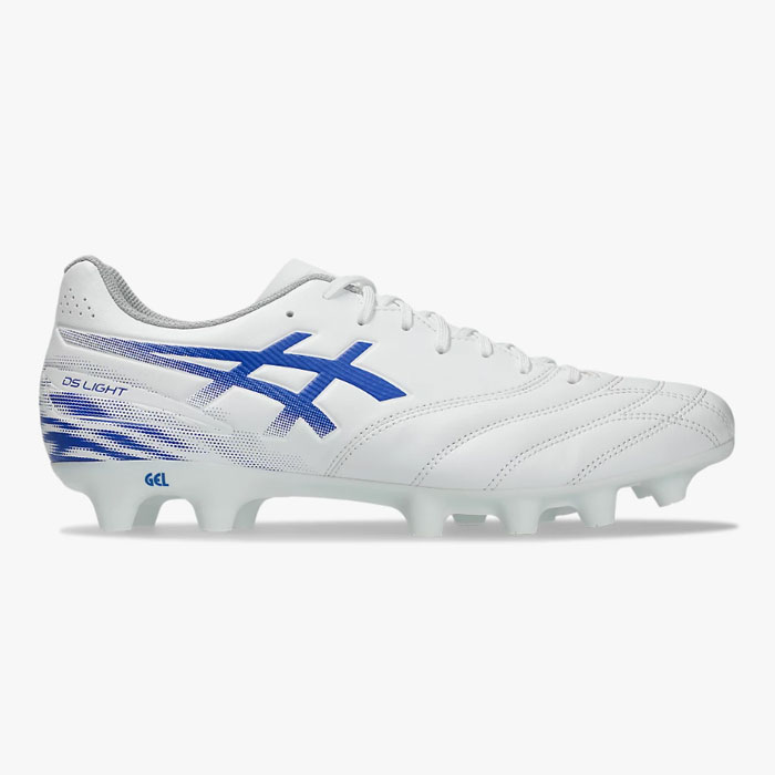 Rakuten - アシックス DS LIGHT CLUB WIDE asics サッカースパイク シューズ 土 人工芝 天然芝 大人 White/Asics Blue (1103A128-100)