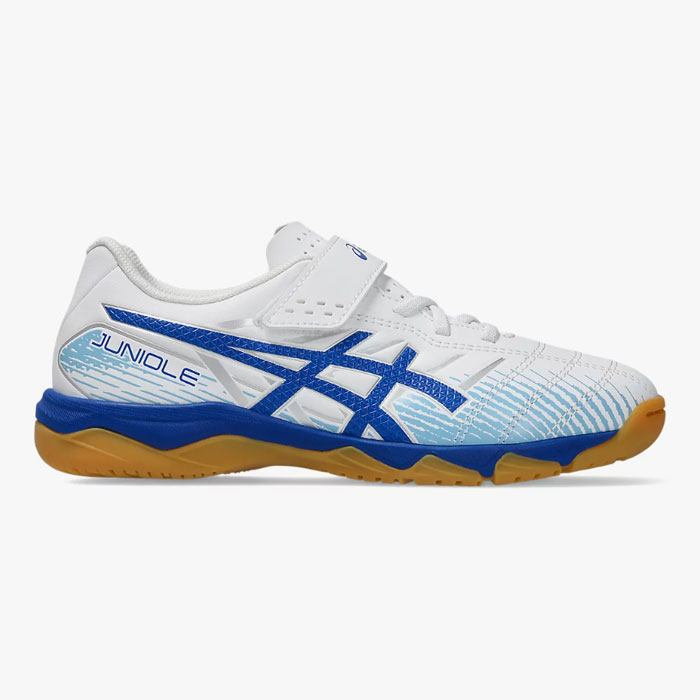 �����å��� JUNIOLE 7 IN asics �եåȥ��륷�塼�� ����ɥ����塼�� �磻�� ���� White/Asics Blue (1104A055-10...