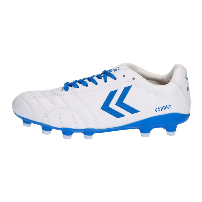 ヒュンメル ヴォラート3 ACADEMY SUPERWIDE hummel サッカースパイク シューズ 土 人工芝 天然芝 スーパーワイド 大人 4E ホワイト×ブルー (HAS1246SW2-1060)
