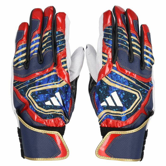 野球 adidas 53 バッティンググラブ TOP 2 adidas バッティング手袋 バッティンググローブ 両手 大人 一般 草野球 (LBG304-2982)