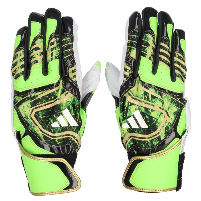 野球 adidas 53 バッティンググラブ TOP 2 adidas バッティング手袋 バッティンググローブ 両手 大人 一般 草野球 (LBG304-4282)