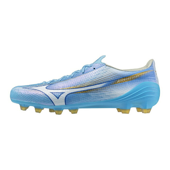 ミズノ アルファ 3 ELITE mizuno サッカースパイク シューズ 土 人工芝 天然芝 ユニティスカイブルー×ホワイト (P1GA266225)