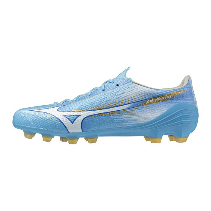 ミズノ アルファ 3 PRO mizuno サッカースパイク シューズ 土 人工芝 天然芝 ユニティスカイブルー×ホワイト (P1GA266425)