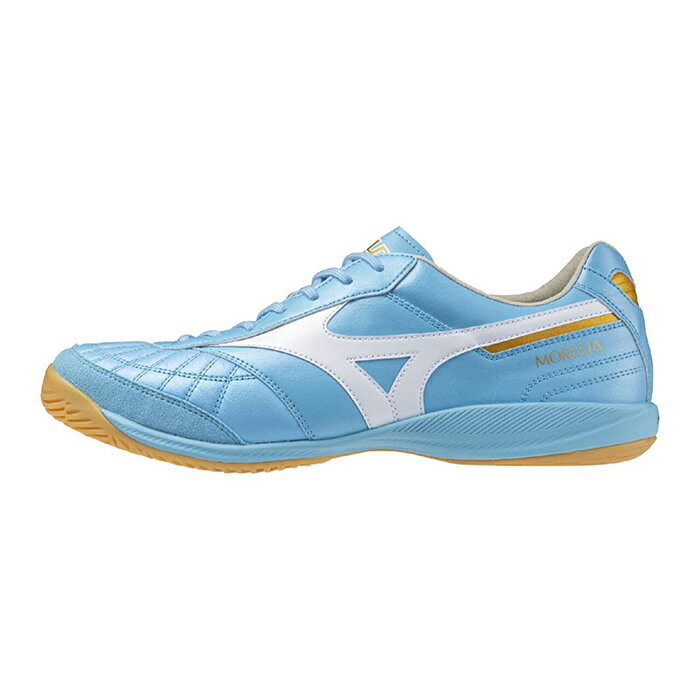 メーカー：ミズノ (mizuno)品名：モレリア SALA JAPAN IN品番：Q1GA260225●アッパー人工皮革、天然皮革●アウトソール合成底●ワイズ2E相当●カラーユニティスカイブルー×ホワイト●その他仕様質量：約235g(27.0cm片方)インソール：ミズノエナジーxpインソール(取り外し可)ソール：MIZUNO ENERZY ノンマーキングソール●対応グラウンドインドアコート●生産国日本製2026年1月発売フットサル専用クロスステッチを採用した、天然皮革モデル。フットサル公式ルール適合キーワード: mizuno ミズノ MORELIA モレリア サッカー フットサル シューズ インドア 屋内 室内当店は他ネット店舗と在庫を共用しております。在庫更新のタイムラグの為に販売できない可能性があります。万が一、在庫切れの際はご容赦下さいませ。