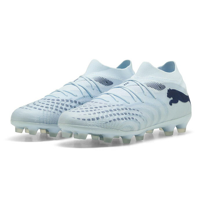 Spike - プーマ フューチャー 9 マッチ HG/AG PUMA サッカースパイク シューズ 土 人工芝 大人 Icy Blue-Blue Jewel (108905-03)