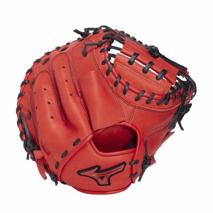 野球 ミズノ 軟式グローブ WILL DRIVE RED キャッチャーミット M-R型 mizuno 軟式 グラブ 捕手 (1AJCR34600-7009)
