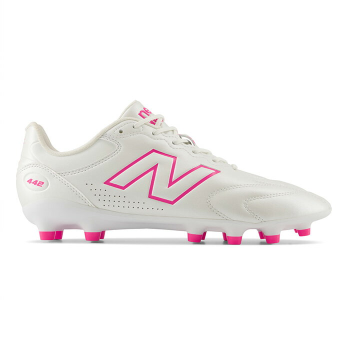�˥塼�Х�� 442 Team HG/AG V3 NewBalance ���å������ѥ��� ���塼�� �� �͹��� ��� �磻�� WHITE/PINK (U43H...