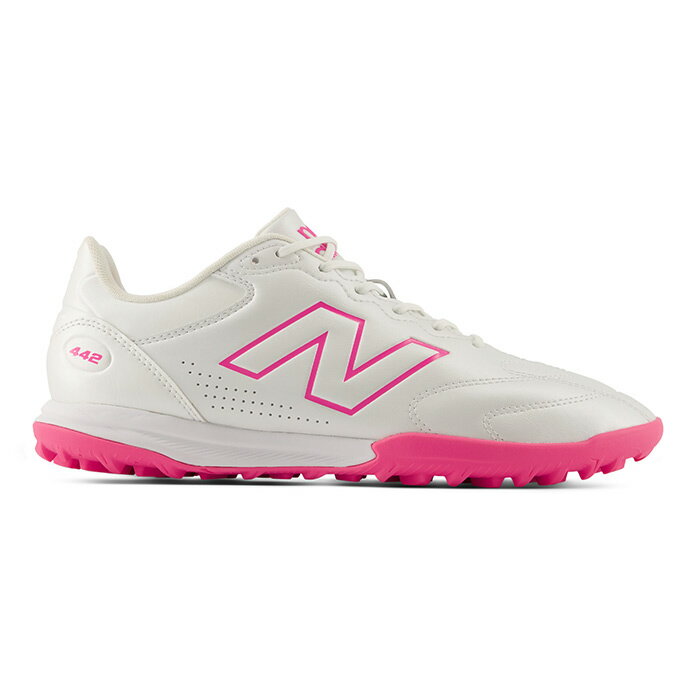 Rakuten - ニューバランス 442 Team TF V3 NewBalance サッカー フットサル トレーニングシューズ トレシュー 人工芝 ターフ 大人 ワイド WHITE/PINK (U43T9PD2E)