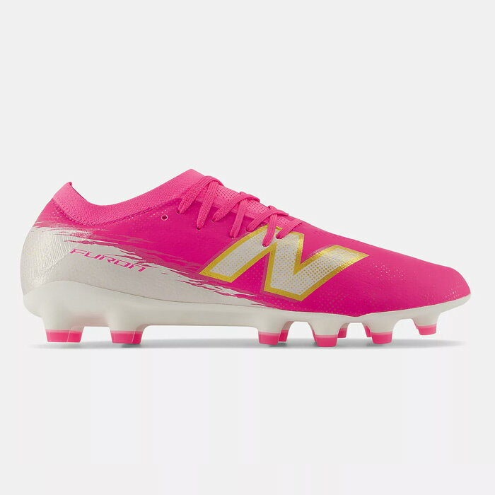 ニューバランス Furon Pro HG/AG V8 NewBalance サッカースパイク シューズ 土 人工芝 大人 ワイド PINK (UF2H94H2E)