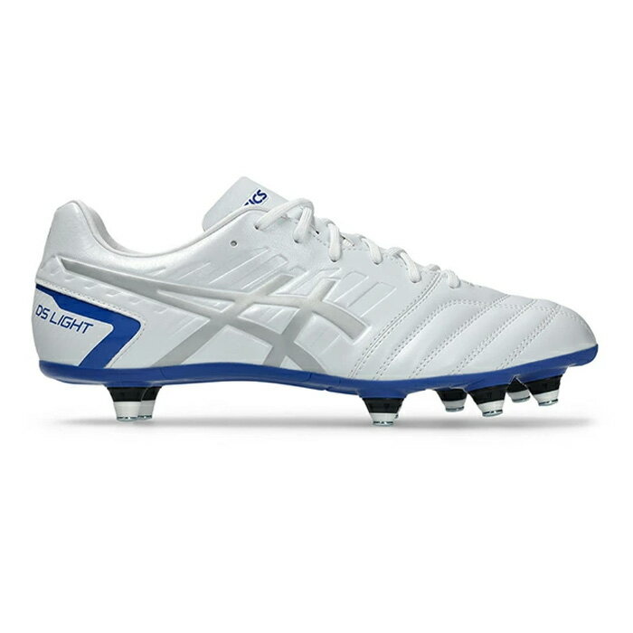 アシックス DS LIGHT GAIN ST WIDE asics サッカースパイク 取替式 シューズ 土 天然芝 大人 White/Pure Silver (1101A041-104)