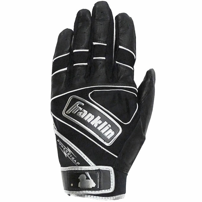 野球 フランクリン バッティンググローブ 両手 パワーストラップ クロム Franklin バッティンググラブ バッティング手袋 バッ手 打撃 打者 大学 一般 草野球 (20490)