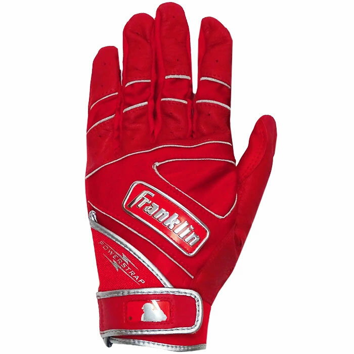 野球 フランクリン バッティンググローブ 両手用 パワーストラップ クロム Franklin バッティング手袋 バッ手 打撃 打者 大学 一般 草野球 (20493)