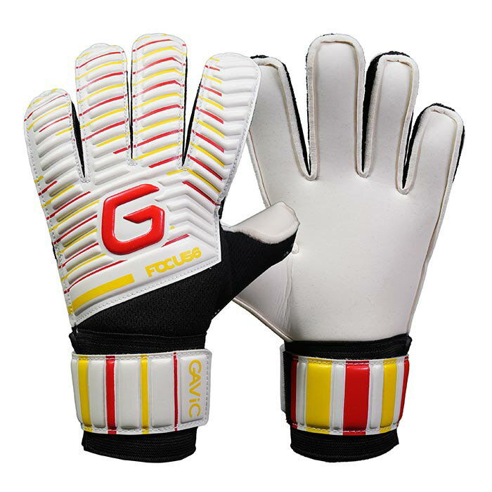 Rakuten - ガビック フォーカス6 GAViC サッカー キーパーグローブ キーパー手袋 ゴールキーパー GK ジュニア Jr キッズ 子供 WHT/PRED (GC3218-WH-PRD)