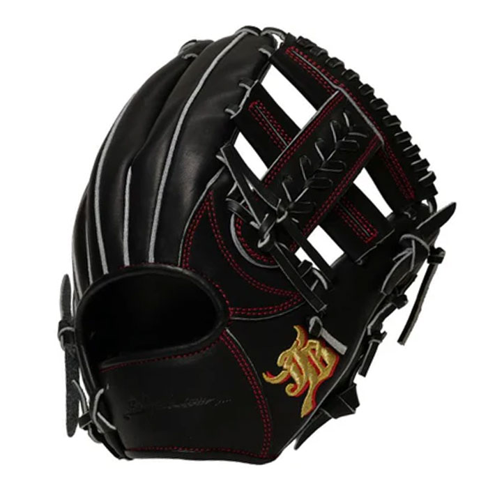Rakuten - 野球 和牛JB 中学 硬式グローブ ユースモデル オールラウンド JB グラブ グローブ 右投げ (JB26-Y004-08-BLK)