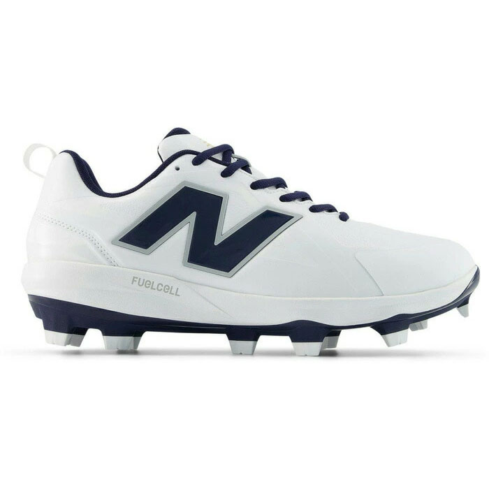야구 뉴발란스 포인트 스파이크 FuelCell 1000 PU Molded V1 NewBalance 야구 스파이크 포인트 어른 맨즈 벨트 타입 WHITE/NAVY (M10006SP2E)