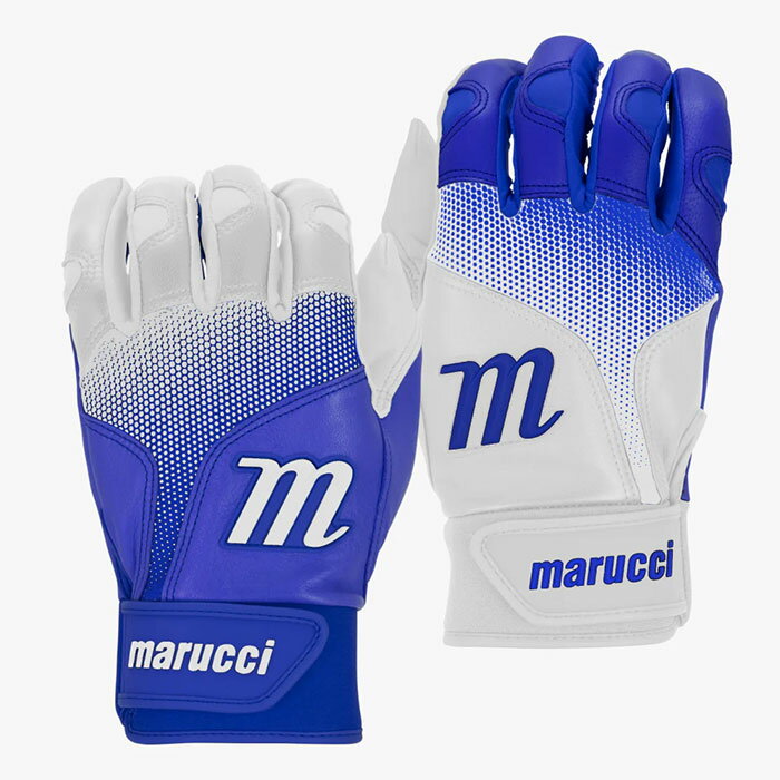 野球 マルチ マルッチ マルーチ バッティング手袋 marucci バッティンググローブ シープレザー 両手 大人 (MBGPWRF-W-RB)
