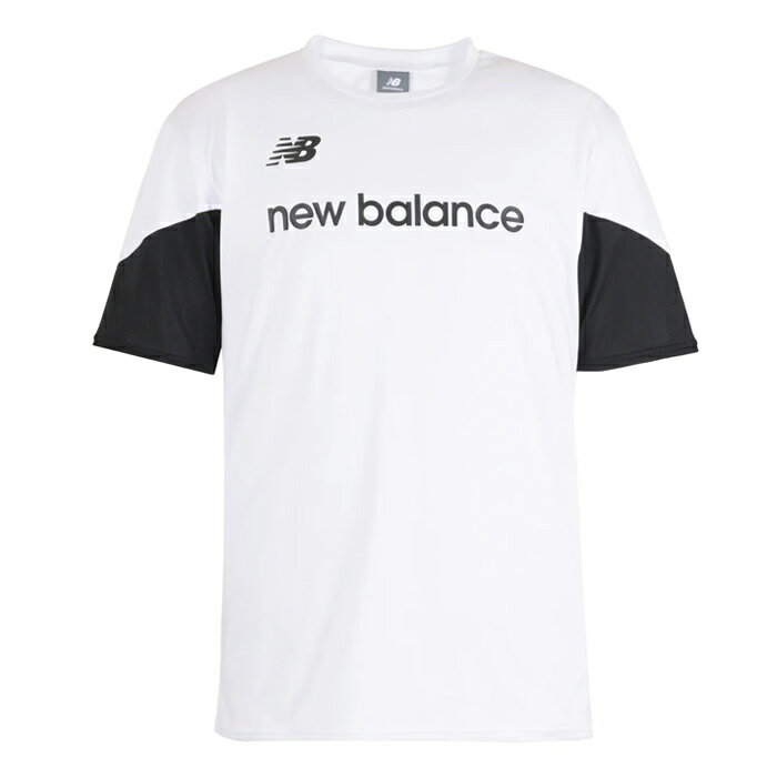 Rakuten - 【特価】ニューバランス プラクティス ショートスリーブシャツ NewBalance サッカー フットサル プラクティスシャツ プラシャツ 半袖 トレーニングウェア 大人 (MT61573K-WT)