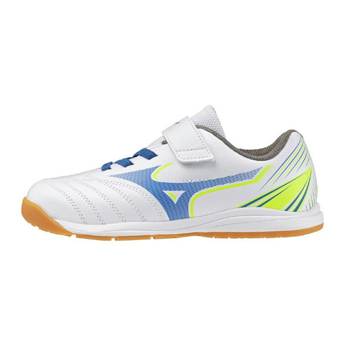 Futsal - ミズノ アレゴール SB IN mizuno フットサルシューズ インドアシューズ 屋内 ジュニア Jr キッズ 子供 ホワイト×ブルー (P1GG262825)