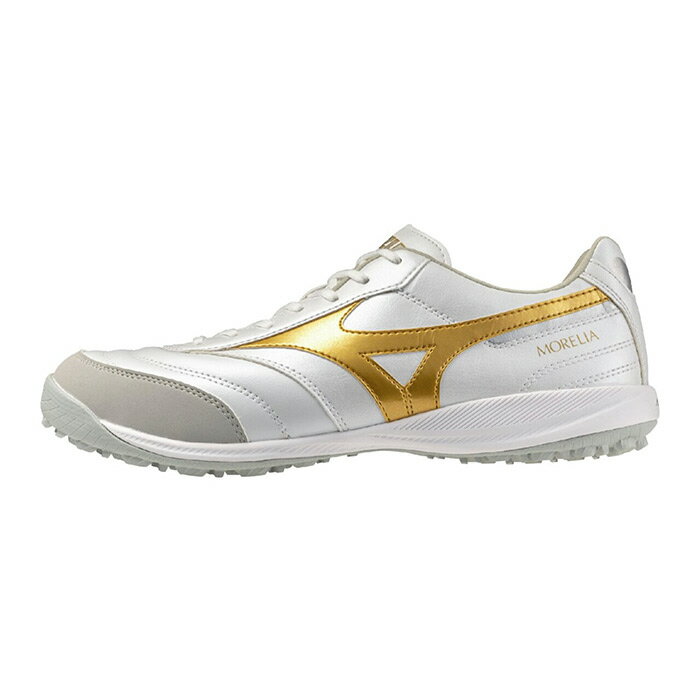 Other - ミズノ モレリア SALA PRO TF mizuno サッカー フットサル トレーニングシューズ トレシュー ターフ 大人 スーパーホワイトパール×ゴールド (Q1GB261350)