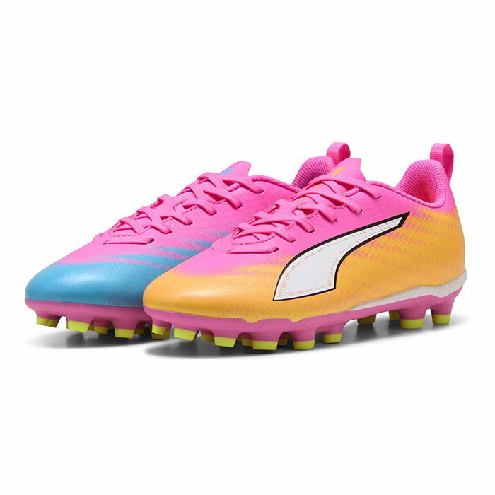 Rakuten - プーマ ウルトラ 6 プレイ HG/AG + MID JR PUMA サッカースパイク シューズ 土 人工芝 ジュニア キッズ 子供 Poison Pink-PUMA White-Sun Stream-Bright Aqua-PUMA Black (108982-05)