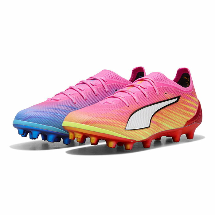 Rakuten - プーマ ウルトラ 6 アルティメット AG PUMA サッカースパイク シューズ 人工芝 大人 Poison Pink-PUMA White-Sun Stream-Bright Aqua-PUMA Black (108996-05)
