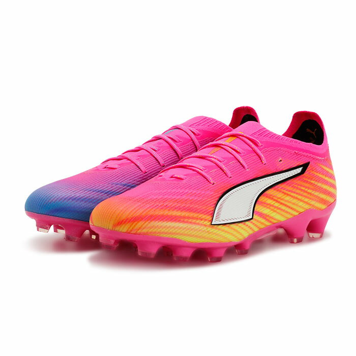 Rakuten - プーマ ウルトラ 6 アルティメット HG/AG PUMA サッカースパイク シューズ 土 人工芝 大人 Poison Pink-PUMA White-Sun Stream-Bright Aqua-PUMA Black (108998-05)