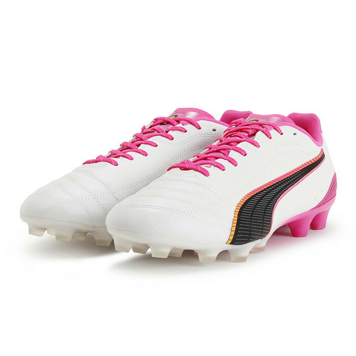Rakuten - プーマ キング 20 アルティメット JP HG/AG PUMA サッカースパイク シューズ 土 人工芝 大人 PUMA White-Poison Pink-Bright Aqua (108458-05)