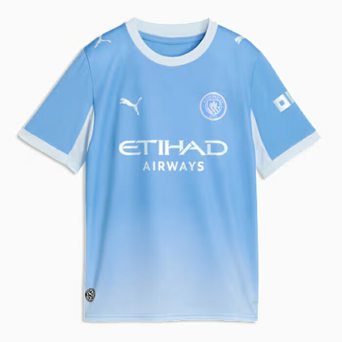 プーマ キッズ 2026-27 マンチェスターシティ FC ホーム レプリカ 半袖 ユニフォーム PUMA サッカー MCFC HOME レプリカシャツ クラブチーム ジュニア 子供 (784329-01)