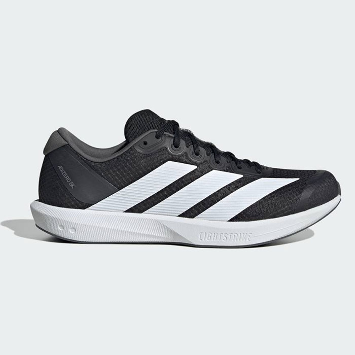 メーカー：アディダス (adidas)品名：ADIZERO SL2品番：JP6528●アッパー合成繊維●アウトソール合成樹脂、合成ゴム●カラーブラック×ホワイト●生産国インドネシア毎日の部活を支える一足。デイリーランニングに最適な多目的フラットレーサー。アディゼロのトップレーシングシューズにも採用されている高機能フォーム素材「LIGHTSTRIKE」をミッドソールに搭載した、日本の部活生のために開発された新モデル。陸上競技はもちろん、さまざまなスポーツに打ち込む部活生の日々のアップから屋外練習、クールダウンまで、1足で対応できるオールラウンドシューズ。耐久性・軽量性・フィット性をバランス良く兼ね備え、ダッシュからジョグまでの幅広い動きをしっかりサポート。部活動だけでなく、通学シーンでも活躍する一足です。キーワード:アディダス　adidas　シューズ　靴　ランニング　ウォーキング　ジョギング　マラソン　大人