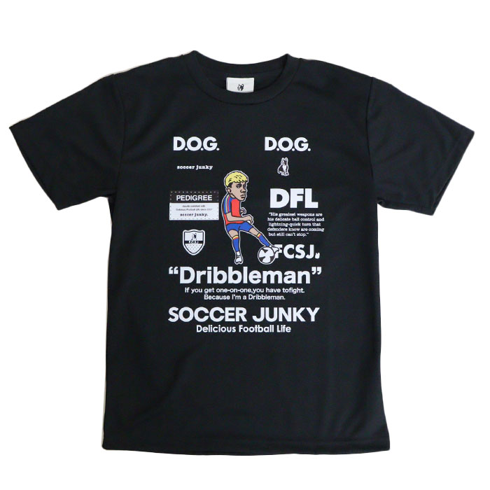 サッカージャンキー Soccer junky Dribbleman+9 ワークアウト ジュニア半袖シャツ ...