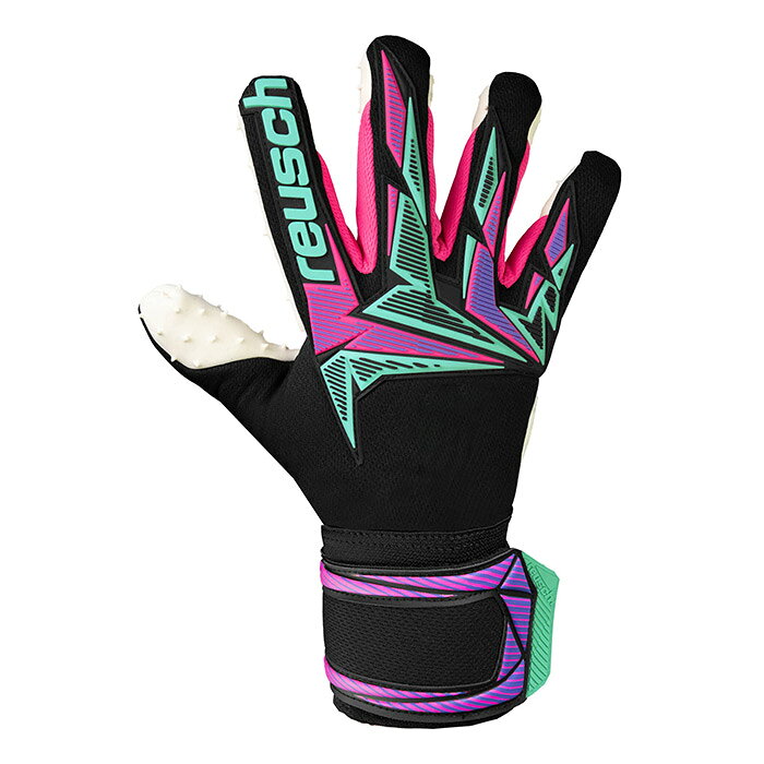 ロイシュ アトラクト フリーゲル スピードバンプ reusch サッカー キーパーグローブ キーパー手袋 ゴールキーパー GK ブラック/ネオンライト (5660036-7130)