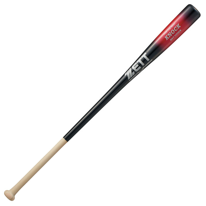 野球 ゼット ノックバット ZETT 硬式対応 軟式対応 木製バット 89cm (BKT1452CB-1964)