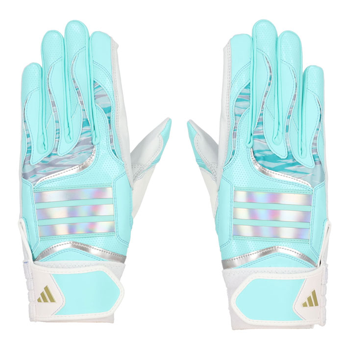 メーカー：アディダス (adidas)品名：バッティンググラブ TOP 1品番：LBG205-2411M●素材甲素材/合成皮革、ポリエステル、ナイロン、ポリウレタン、平素材/羊革●カラーミント×ホワイト●生産国インドネシア製●サイズM:24-25cmL:26-27cmO:28cm甲には意匠性に優れたデザイン。耐久性に優れたKOMA TOUGH素材を親指に配置。ツーピース構造のスムースシープレザー。メッシュ構造の手首ベルトを採用したプロ選手も愛用するTOPモデル。●キーワード: 野球 adidas アディダス バッティング手袋 バッティンググローブ バッ手 両手 耐久性 ツーピース構造 メッシュ構造当店は他ネット店舗と在庫を共用しております。在庫更新のタイムラグの為に販売できない可能性があります。万が一、在庫切れの際はご容赦下さいませ。