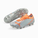 プーマ ウルトラ 2.4 HG/AG puma 【サッカー・フットサル】 シューズ サッカースパイク 大人 メンズ 人工芝 土 グラウンド ultra ダイヤモンドシルバー×ネオンシトラス (106724-01)