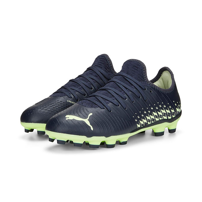 プーマ フューチャー Z 4.4 + MID JR HG/AG puma 【サッカー・フットサル】 シューズ ジュニア サッカースパイク キッズ 子供 人工芝 土 future パリジャンナイト×フィジーライト×ピスタチオ (107015-01)