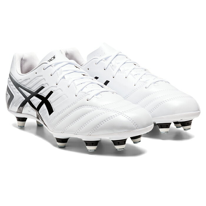 アシックス DSライト GAIN ST asics 【サッカー・フットサル】 シューズ サッカースパイク 大人 メンズ 天然芝 ワイド DS LIGHT ゲイン 取替式 スタッド ホワイト×ブラック (1101A041-100)