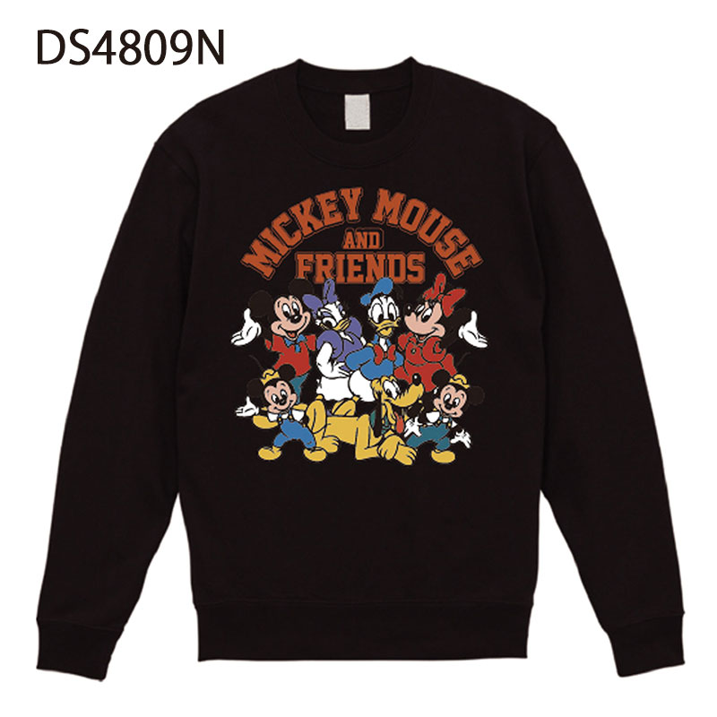 [公式] Disney ディズニー NOSTALGICA ノスタルジカ ミッキーマウス＆フレンズ スウェット BK ブラック DS4809N スモール・プラネット 可愛い おしゃれ 人気のサムネイル