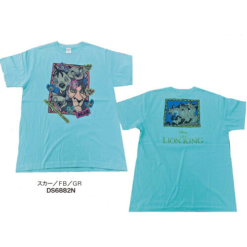 8月中発送予定 [公式] Disney ディズニー NOSTALGICA ライオン・キング グリーン Tシャツ Lサイズ DS6882N スモール・プラネット ノスタルジカ The Lion King スカー シェンジ バンザイ エドのサムネイル