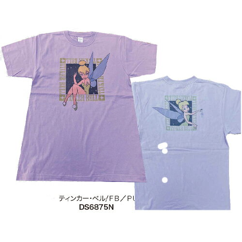 8月中発送予定 [公式] Disney ディズニー NOSTALGICA ティンカー・ベル パープル Tシャツ Lサイズ DS6875N スモール・プラネット ノスタルジカ ピーター・パン Peter Pan ティンクのサムネイル