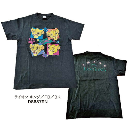 8月中発送予定 [公式] Disney ディズニー NOSTALGICA ライオン・キング ブラック Tシャツ Lサイズ DS6879N スモール・プラネット ノスタルジカ The Lion King シンバのサムネイル