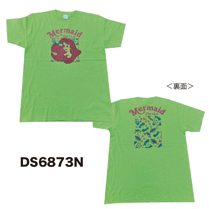 7月中発送予定 [公式] Disney ディズニー NOSTALGICA リトル・マーメイド グリーン Tシャツ Lサイズ DS6873N スモール・プラネット ノスタルジカ アリエル The Little Mermaid Arielのサムネイル