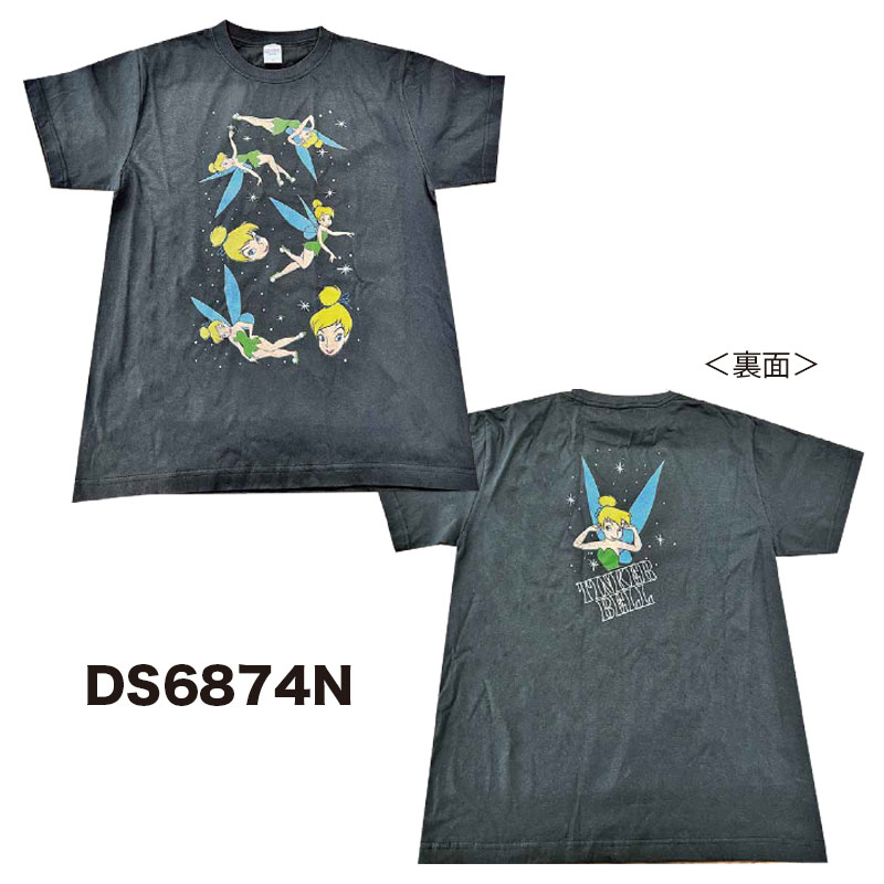 7月中発送予定 [公式] Disney ディズニー NOSTALGICA ティンカー・ベル ブラック Tシャツ Lサイズ DS6874N スモール・プラネット ノスタルジカ ピーター・パン Peter Pan ティンクのサムネイル