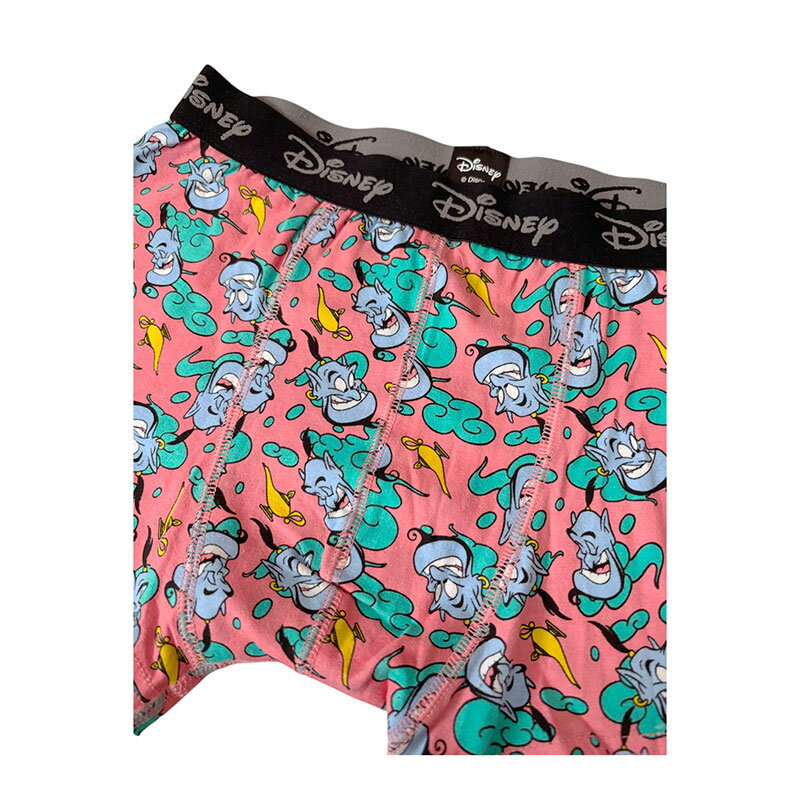 [公式] Disney ディズニー アラジン ジーニー ランプ ボクサーブリーフ DS5786_DS5787 スモール・プラネット サーモンピンク 総柄 プチギフト クリスマス バレンタイン