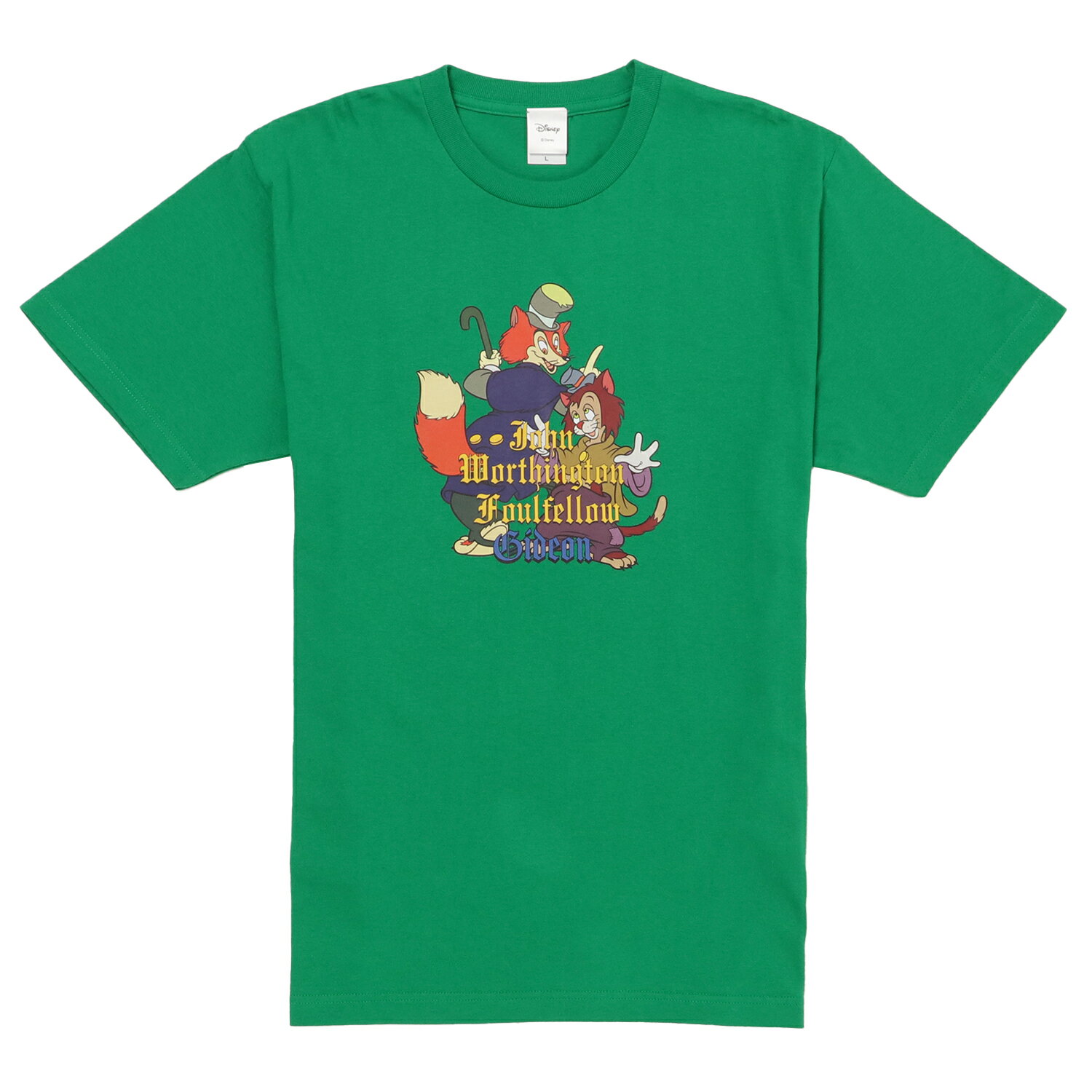 [公式] Disney ディズニー NOSTALGICA 100シリーズ ファウルフェロー ピノキオ Tシャツ Lサイズ DS4080N スモール・プラネットのサムネイル