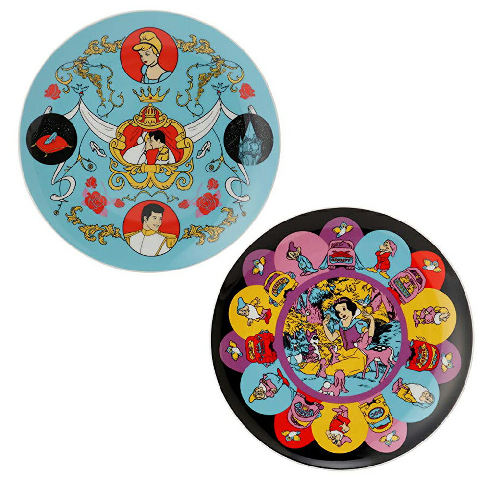 Disney ディズニー ノスタルジカ シンデレラ/白雪姫φ19cmプレート DSHF856N_DSHF861N スモール・プラネット