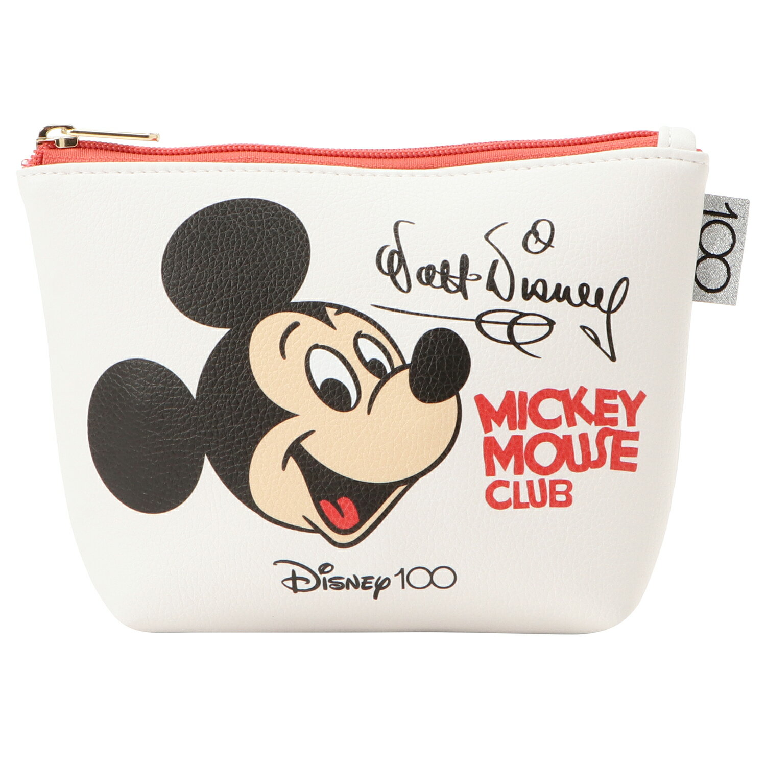 [公式] Disney ディズニー ディズニー100 船形ライチ合皮ポーチ ミッキーマウスクラブ DH1007 スモール・プラネットのサムネイル