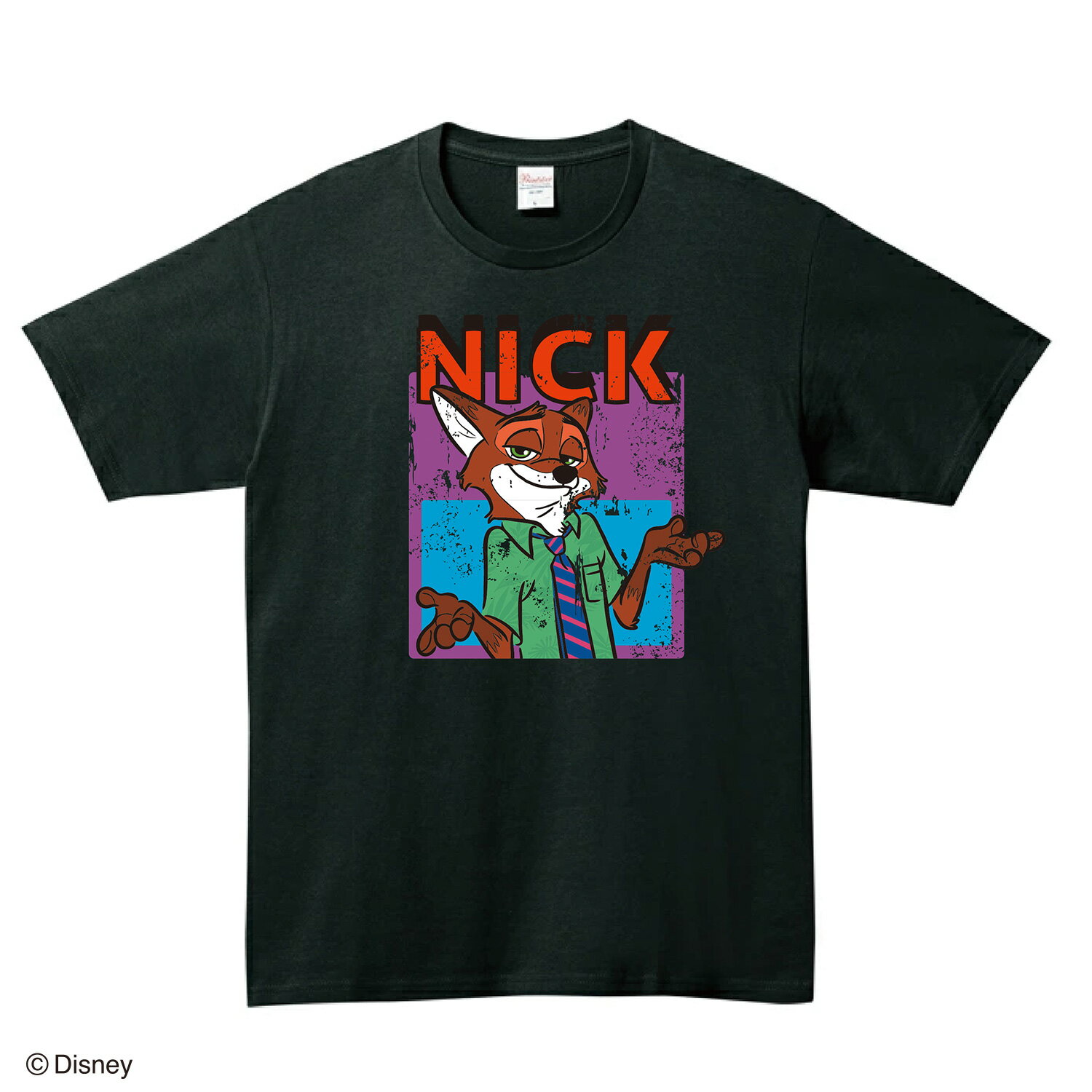 [公式] Disney ディズニー NOSTALGICA 100シリーズ ニック/ズートピア Tシャツ Lサイズ DS4133N スモール・プラネットのサムネイル